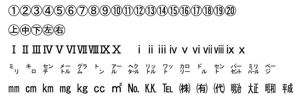 機種依存文字例